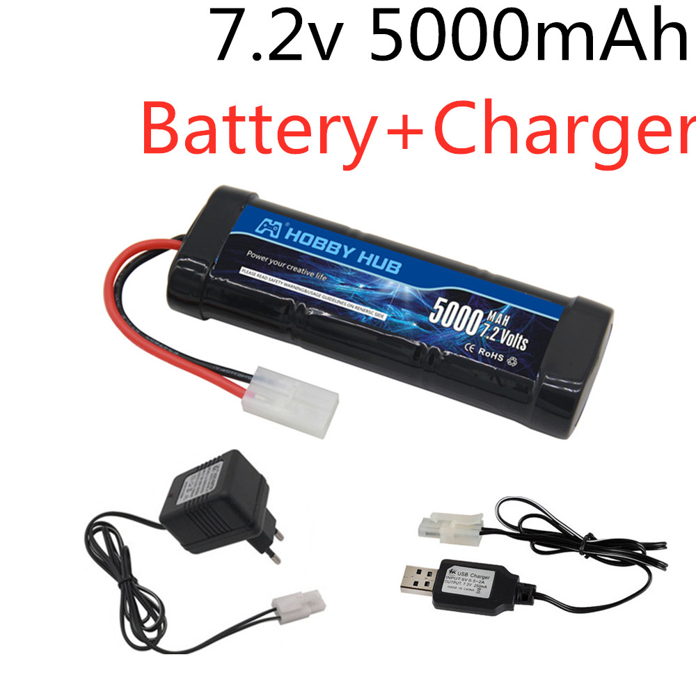 Rc Hobby Charger - 7,2 V 5000 mAh Ni-MH-Akku mit