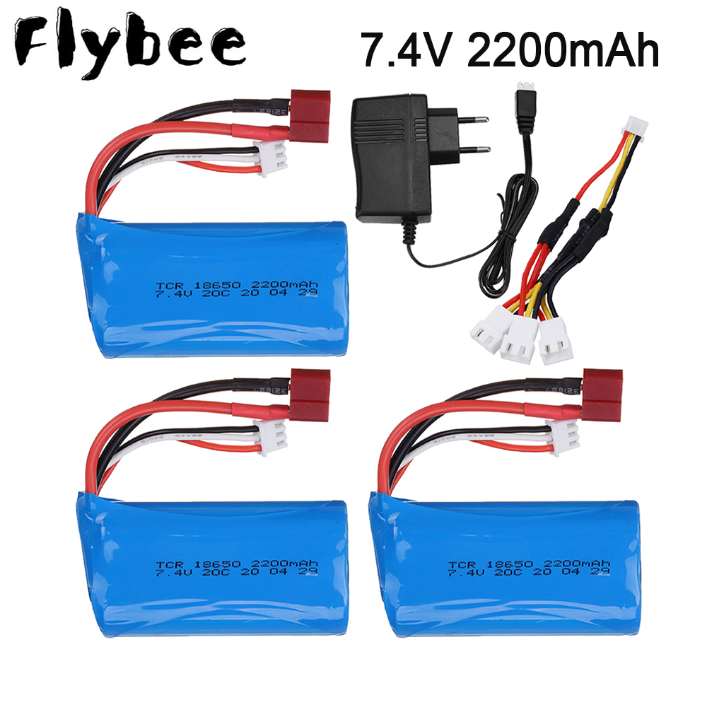 Rc Hobby Parts - 7,4 v 2200mah 7,4 lipo batery