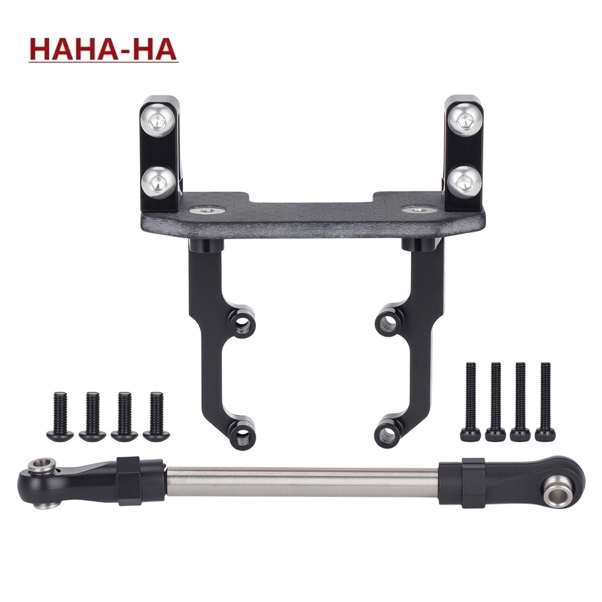 Rc Hobby Crawler - Aluminiumlegierungs-Servohalterung mit Lenkgestänge für Axial SCX10