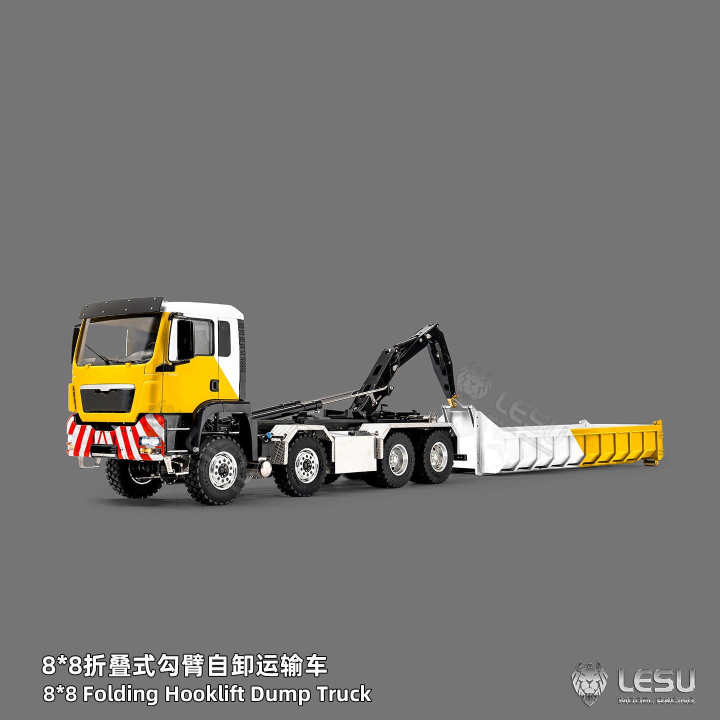 Rc Hobby Dump Truck - LESU Z0098 1/14 Metall-Hydraulik-Abrollkipper 8x8 RC