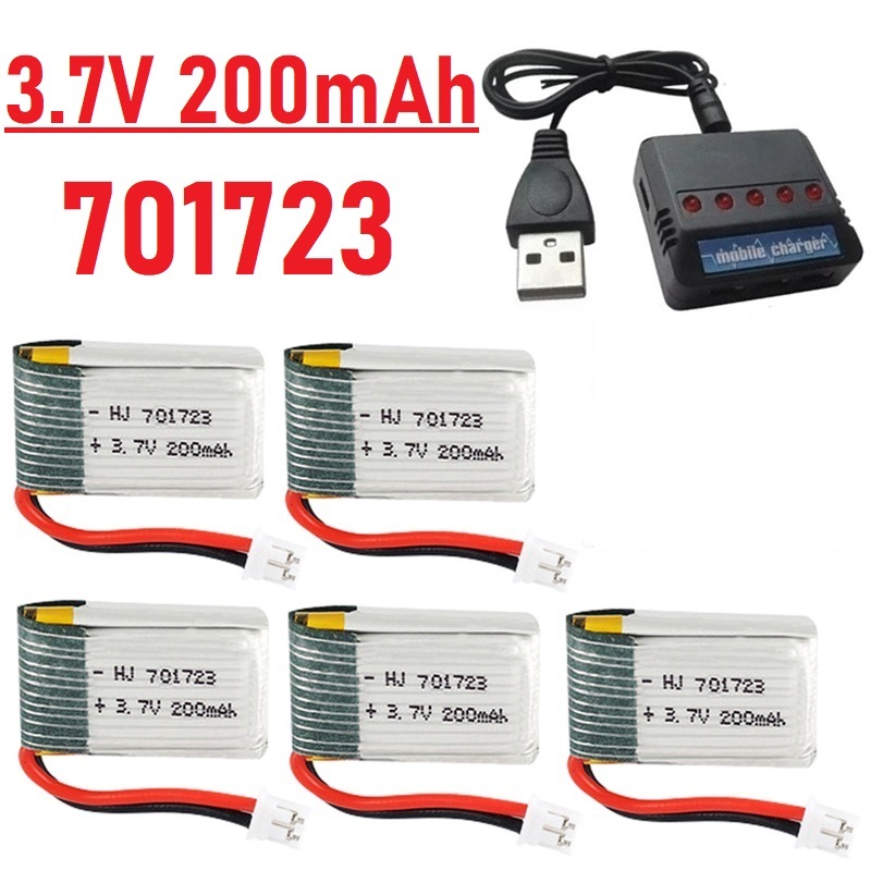 Rc Hobby Charger - Upgrade 3,7V 200mAh Akku mit Ladegerät