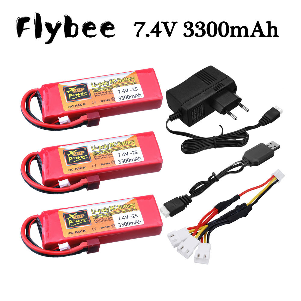 Rc Hobby Charger - 2S 7,4 V 3300 mAh Lipo-Akkuladegerät-Sets