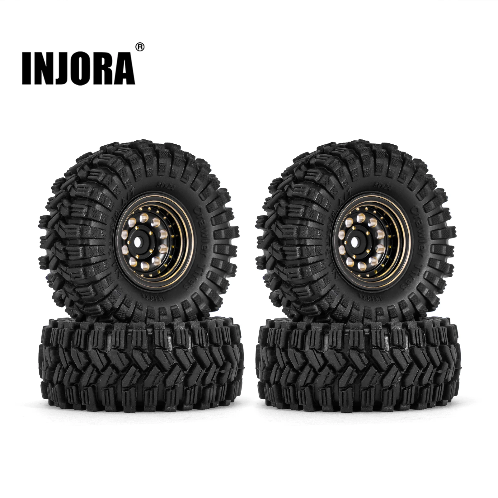Rc Tire Foam Insert - INJORA Schwarz beschichtetes Messing 1,0
