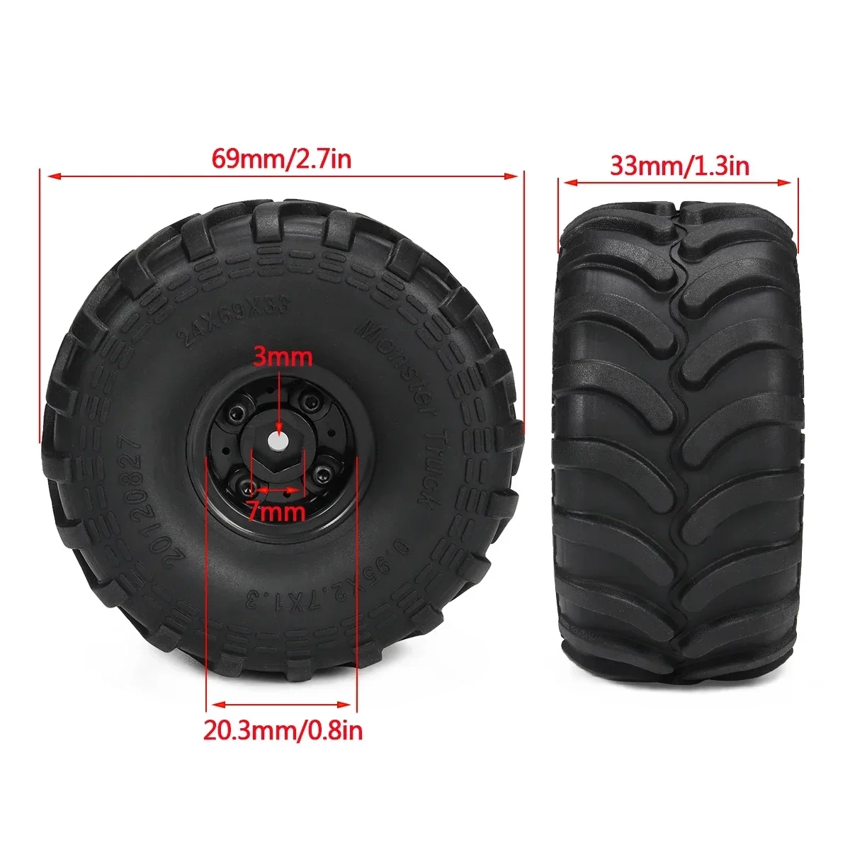 4 Stück Monster Truck Reifen m – Rc Tire Foam Insert Bewertung und Preis